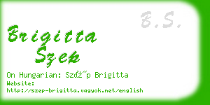 brigitta szep business card